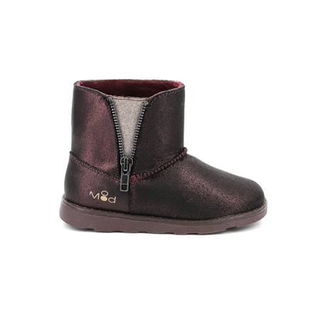 Boots enfant aldize Bordeaux+Marine+Noir 2 - vertbaudet enfant 