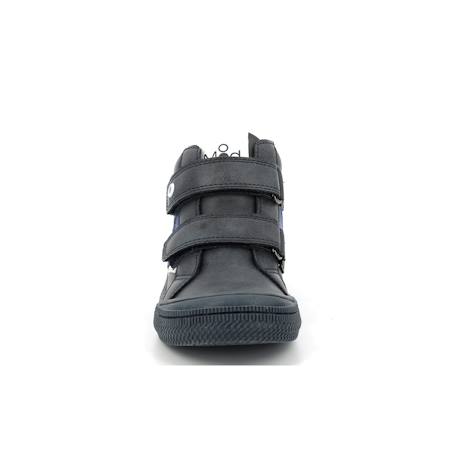 Sneakers hautes tifun Gris bleu+Noir jaune+Rouge/gris 5 - vertbaudet enfant 