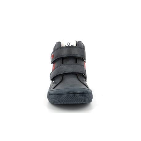 Sneakers hautes tifun Gris bleu+Noir jaune+Rouge/gris 15 - vertbaudet enfant 
