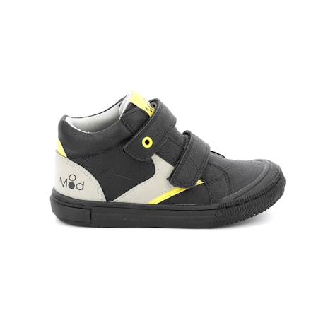 Sneakers hautes tifun Gris bleu+Noir jaune+Rouge/gris 7 - vertbaudet enfant 