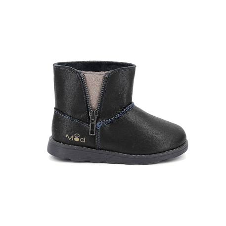 Boots enfant aldize Bordeaux+Marine+Noir 8 - vertbaudet enfant 