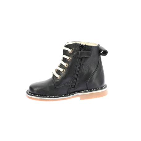 Bottillons enfant abotine Camel+Noir 8 - vertbaudet enfant 