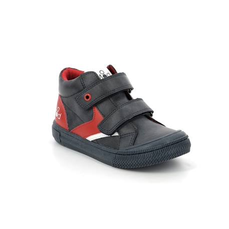 Sneakers hautes tifun Gris bleu+Noir jaune+Rouge/gris 11 - vertbaudet enfant 