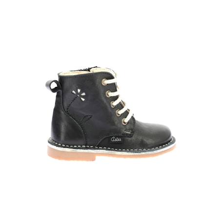 Bottillons enfant abotine Camel+Noir 7 - vertbaudet enfant 
