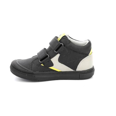 Sneakers hautes tifun Gris bleu+Noir jaune+Rouge/gris 9 - vertbaudet enfant 