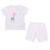 Ensemble t-shirt et short bébé en coton bio girafe Rose 1 - vertbaudet enfant 