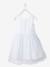 Robe cérémonie fille satin et tulle blanc+Rose poudré 2 - vertbaudet enfant 