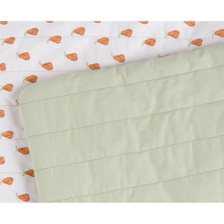 Couvre lit bébé en coton - botanica Vert tilleul 2 - vertbaudet enfant 