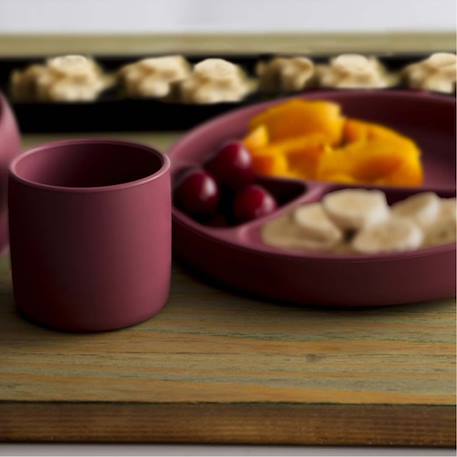 Coffret repas comme un grand assiette cuillère bavoir Caramel+Nude+Rose clair+Terracotta+Vert amande 10 - vertbaudet enfant 