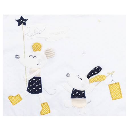 Tour de lit ou en coton - hello Blanc 3 - vertbaudet enfant 