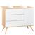 Plan à langer pour commode en bois - seventies Blanc/marron+Marron 2 - vertbaudet enfant 