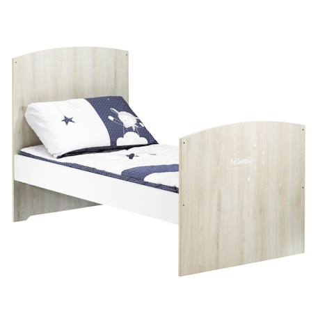 Lit bébé évolutif en bois - smile Beige 2 - vertbaudet enfant 