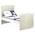 Lit bébé évolutif en bois - smile Beige 2 - vertbaudet enfant 