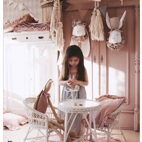 Trophée mural madame lapine en lin – décoration chambre bébé enfant Beige, mme lapine 6 - vertbaudet enfant 