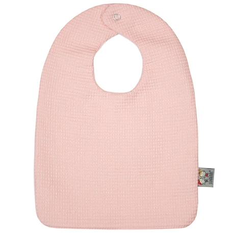 Bavoir en coton nid d'abeille Beige+Bleu+Écru+Gris clair+Rose+Vert 11 - vertbaudet enfant 