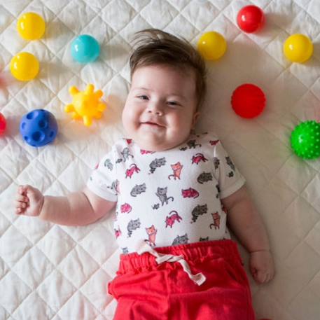 Balles sensorielles montessori – coffret de 5 dès la naissance Multicolore 2 - vertbaudet enfant 