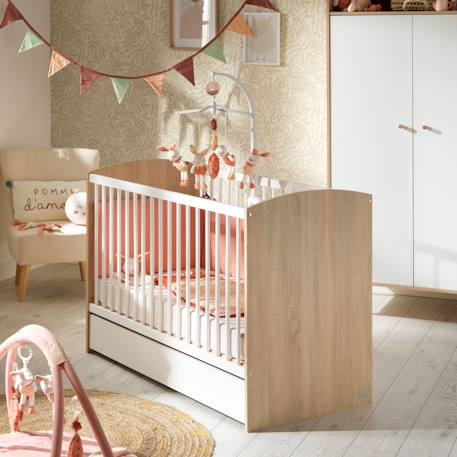 Tiroir pour lit bébé - access Blanc+Marron/blanc 3 - vertbaudet enfant 