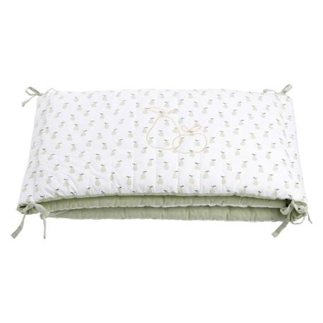 Tour de lit bébé en coton - botanica Vert tilleul 1 - vertbaudet enfant 