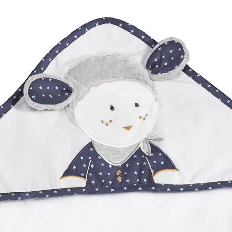 Sortie de bain et son gant en coton - merlin Blanc 2 - vertbaudet enfant 