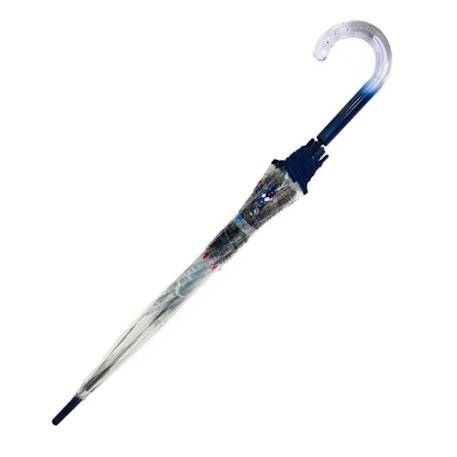 Parapluie transparent long et automatique paris Bleu 2 - vertbaudet enfant 