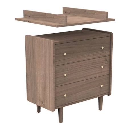 Plan à langer pour commode - jazzy Marron 2 - vertbaudet enfant 