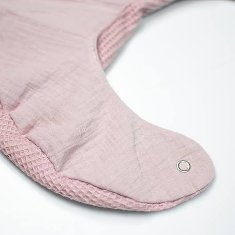 Bavoir en coton nid d'abeille Beige+Bleu+Écru+Gris clair+Rose+Vert 12 - vertbaudet enfant 