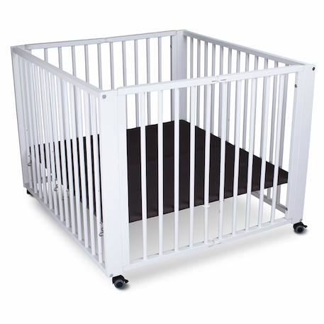 Parc bébé pliable moritz Blanc+Natural 6 - vertbaudet enfant 