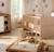 Arche d'éveil bois avec 4 jouets Beige/bleu+Beige/jaune+Beige/rose+Bleu+Ecru/caramel+Jaune+Jaune/vert+Marron+Rose 24 - vertbaudet enfant 