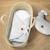 Drap housse couffin ovale stella Blanc+Gris 5 - vertbaudet enfant 