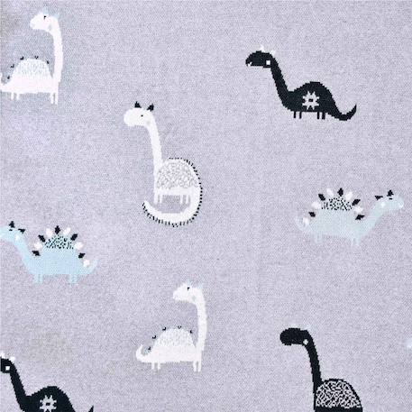 Couverture en coton bio gots Gris, dino 6 - vertbaudet enfant 