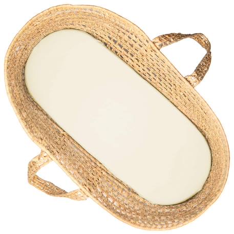 Drap housse couffin en coton jersey uni Beige+Blanc+Écru+Pêche+Vert amande+Vert de gris 5 - vertbaudet enfant 