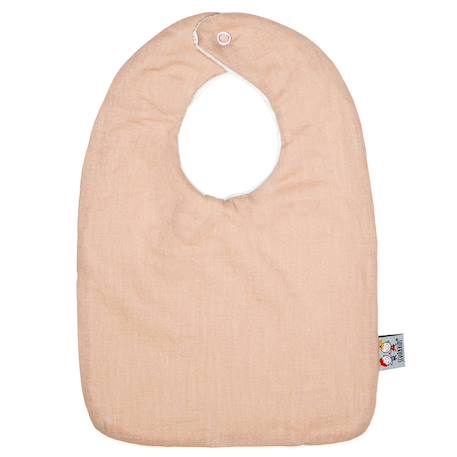Bavoir bébé en lin Beige+Écru+Pêche+Vert de gris 5 - vertbaudet enfant 
