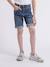 Bermuda en jean bloopy garçon Bleu clair+Bleu foncé 5 - vertbaudet enfant 