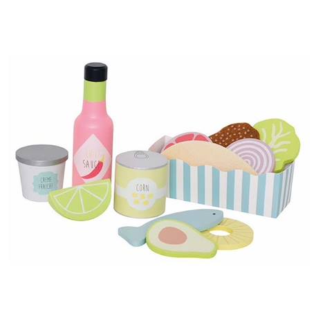Jeu De Tacos Tiny Taco – B. Toys – 21 Pièces – Cuisine Miniature, Accessoires, Mortier – Dès 3 Ans