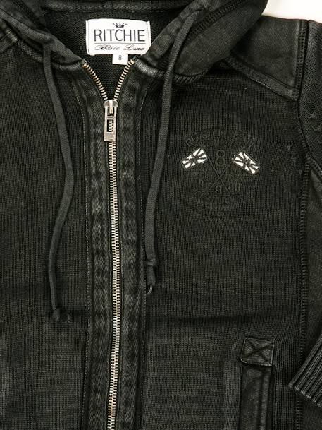 Gilet luicio garçon Gris+Marine 3 - vertbaudet enfant 