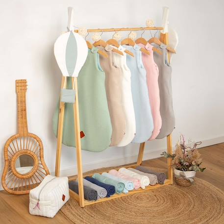 Gigoteuse d'été en nid d'abeille - tog 0,5 Beige+Bleu+Écru+Gris clair+Rose+Vert 30 - vertbaudet enfant 