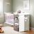 Lit bébé combiné evolutif en bois - smile Blanc+Gris 11 - vertbaudet enfant 