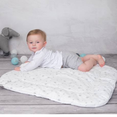 Couverture d'emmaillotage en coton stella Blanc, imprimé étoiles 6 - vertbaudet enfant 
