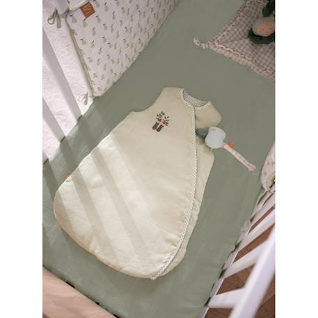 Tour de lit bébé en coton - botanica Vert tilleul 5 - vertbaudet enfant 