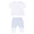 Pyjama bébé 2 pièces en coton bio lapin Bleu+Rose 1 - vertbaudet enfant 
