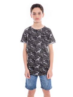 Garçon-T-shirt, polo, sous-pull-T-shirt-T-shirt motif militaire nimon garçon