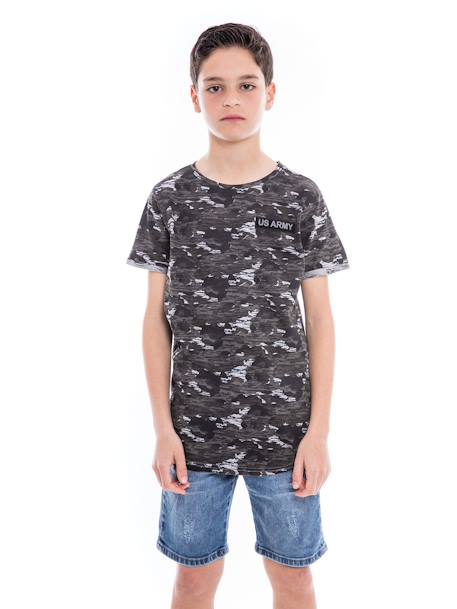Garçon-T-shirt motif militaire nimon garçon