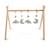 Arche d'éveil bois avec 4 jouets - uni sauge Beige+Rose+Rouge+Vert 8 - vertbaudet enfant 