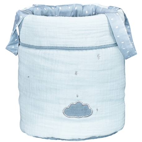 Lot de 3 paniers de rangement en coton - lily Bleu 2 - vertbaudet enfant 