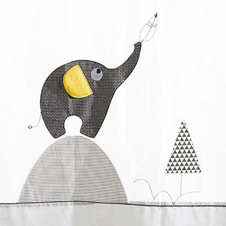 Rideau à pattes en coton - babyfan Gris 2 - vertbaudet enfant 
