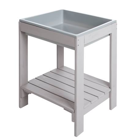 Table sable et eau minimaliste en bois massif Bois naturel+Gris+Teck 5 - vertbaudet enfant 