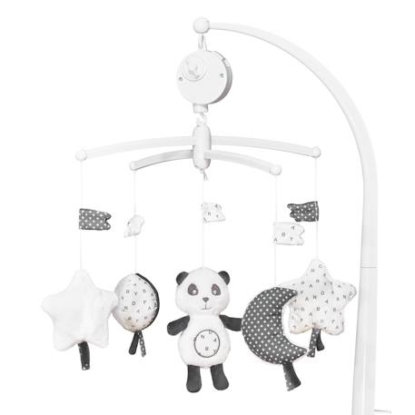 Mobile musical en velours - chao chao Blanc 1 - vertbaudet enfant 