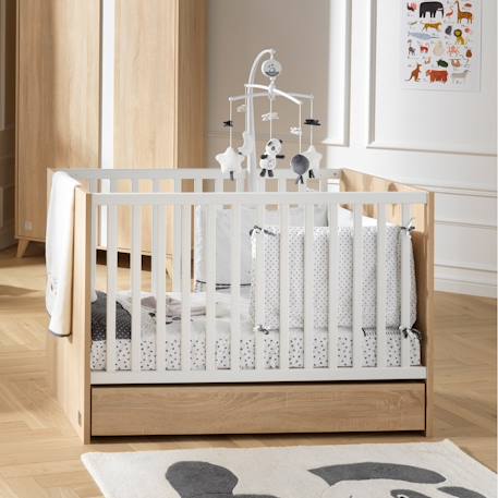 Tiroir lit bébé en aggloméré - nova Marron 2 - vertbaudet enfant 