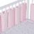 Tour de lit modulable 10 pièces extra doux minky Bleu+Écru+Gris+Rose 15 - vertbaudet enfant 