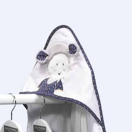 Sortie de bain et son gant en coton - merlin Blanc 3 - vertbaudet enfant 